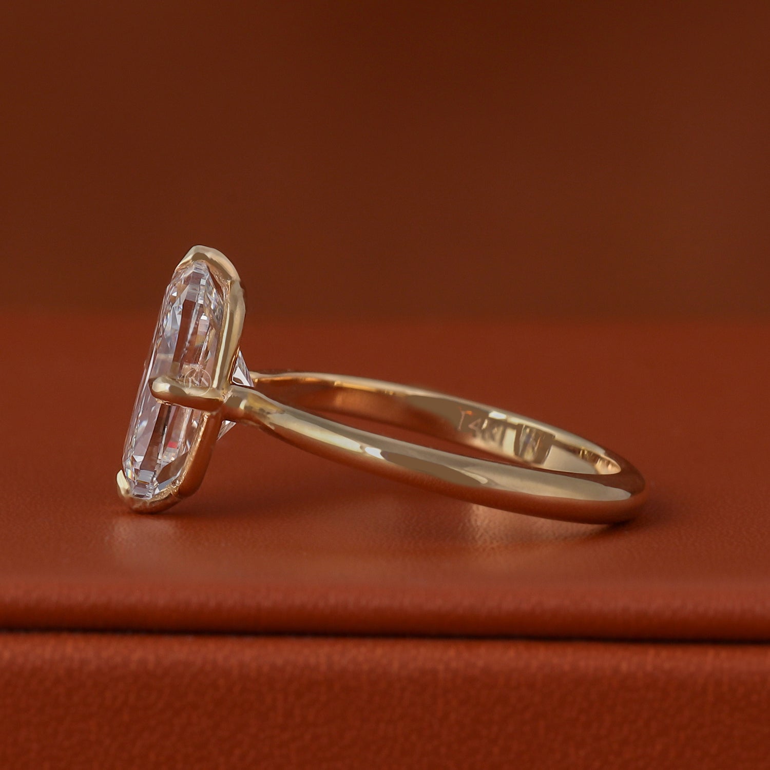 4 CT Old Mine Elongated Cushion Lab Diamond Engagement Ring Solitaire Wedding Band IGI Certified