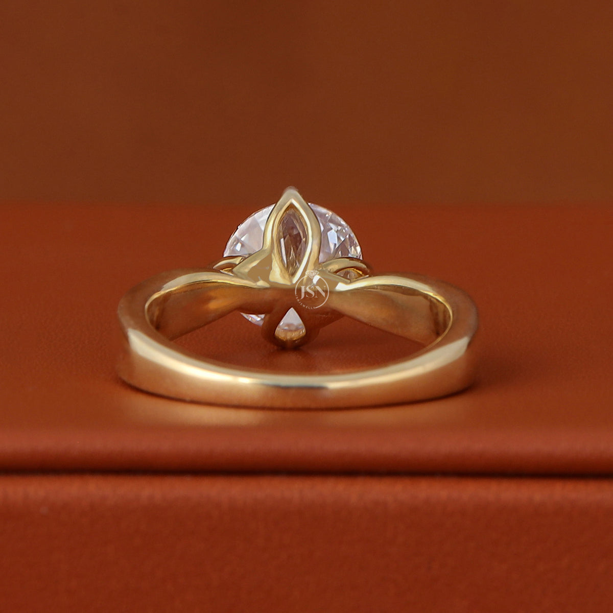 2 CT Round Cut Lab Diamond Solitaire Engagement Ring 14k Yellow Gold IGI Certified