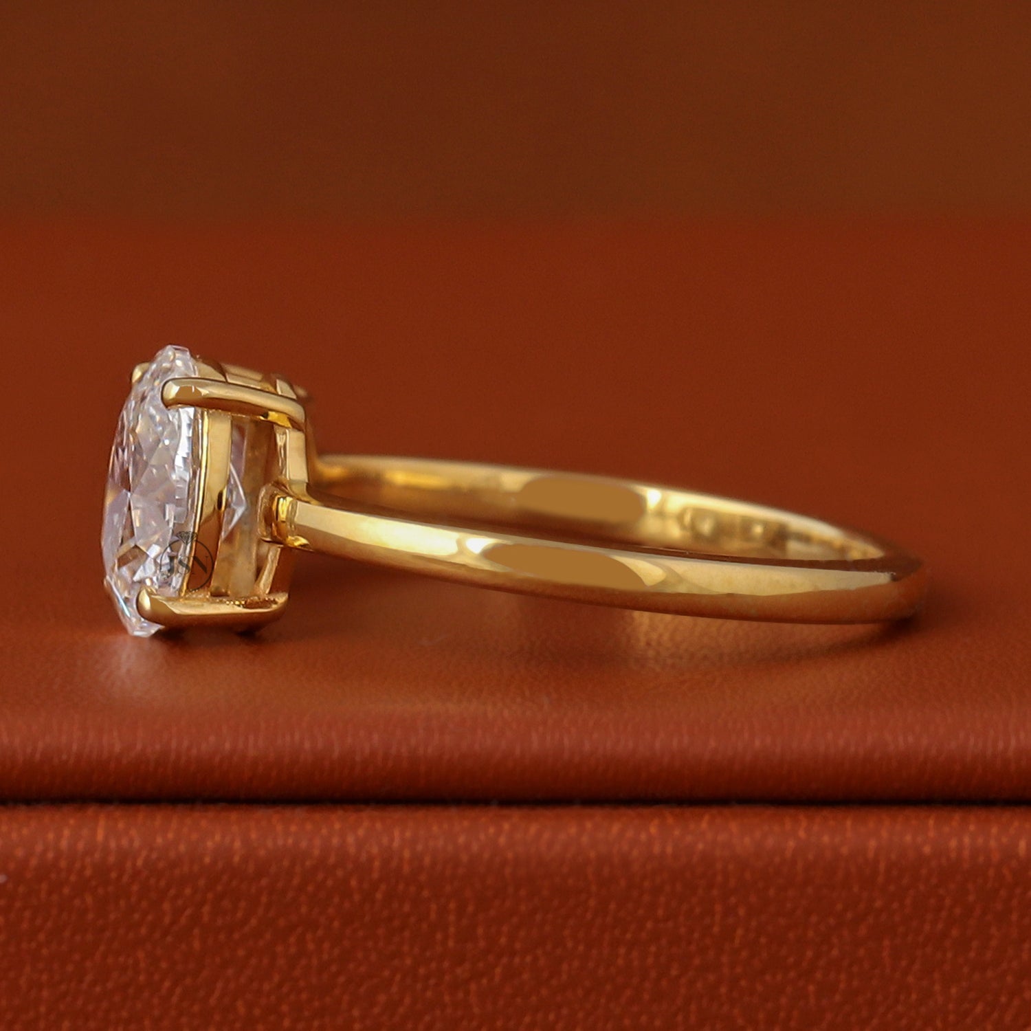 Lab Grown Diamond Toi et Moi Ring, 14K Gold Round & Oval Cut Engagement Ring, Two Stone Diamond Wedding Ring, Unique Bridal Jewelry