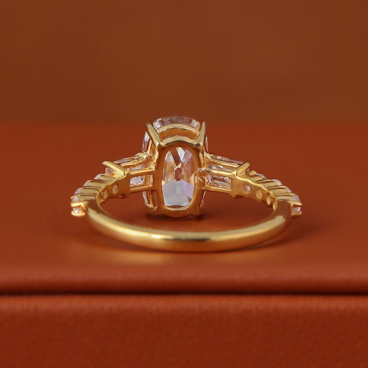 3 CT Cushion Old Mine Cut Diamond Ring Real Lab Grown Diamond Ring Lab Diamond Three Stone Anniversary Ring Vintage Style Pave Ring