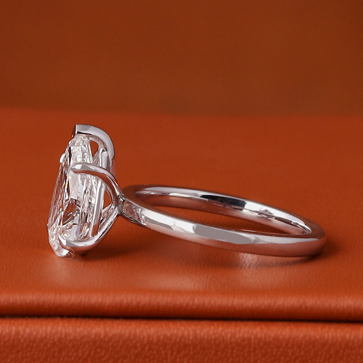 2 CT IGI Certified Pear Cut Lab Grown Diamond Solitaire Engagement Ring 14k Gold