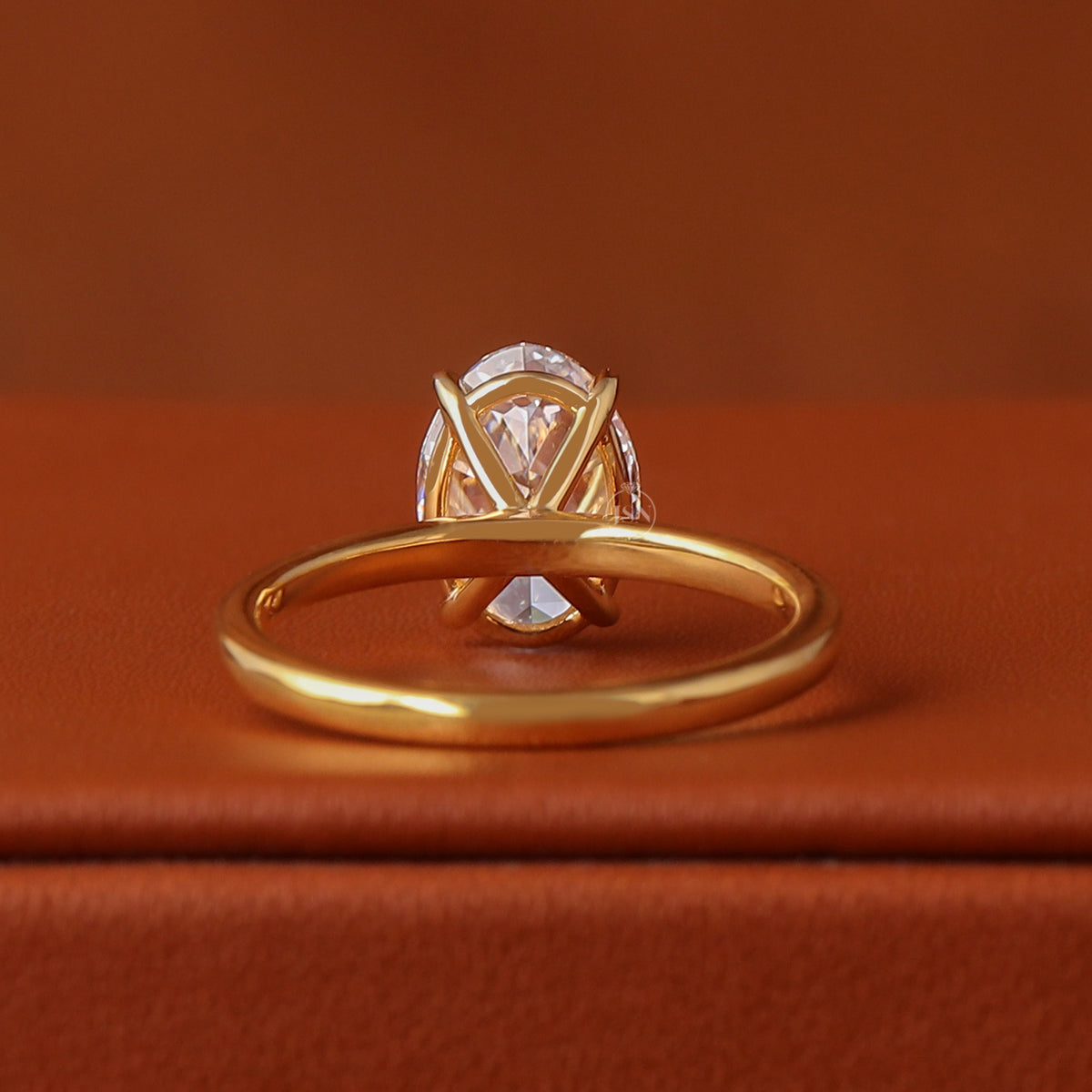 1 to 3 Carat Old Mine Oval Cut Lab Grown Diamond Solitaire Engagement Ring IGI Certified 14k Gold