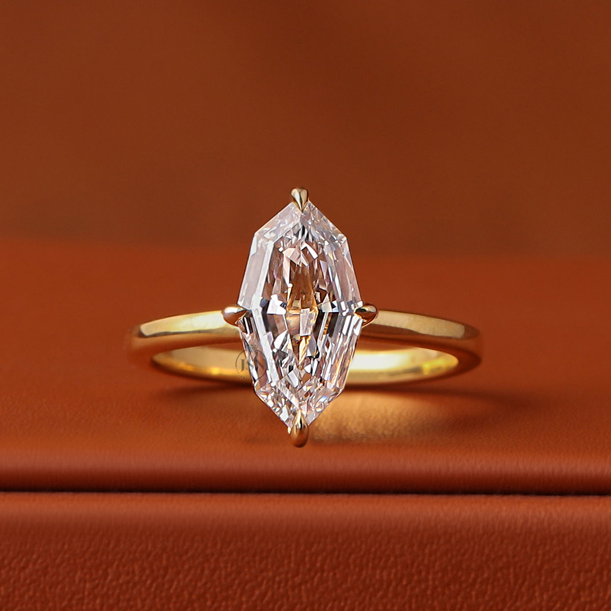 3 CT IGI Certified Step Marquise Cut Lab Diamond Solitaire Engagement Ring 14k Gold