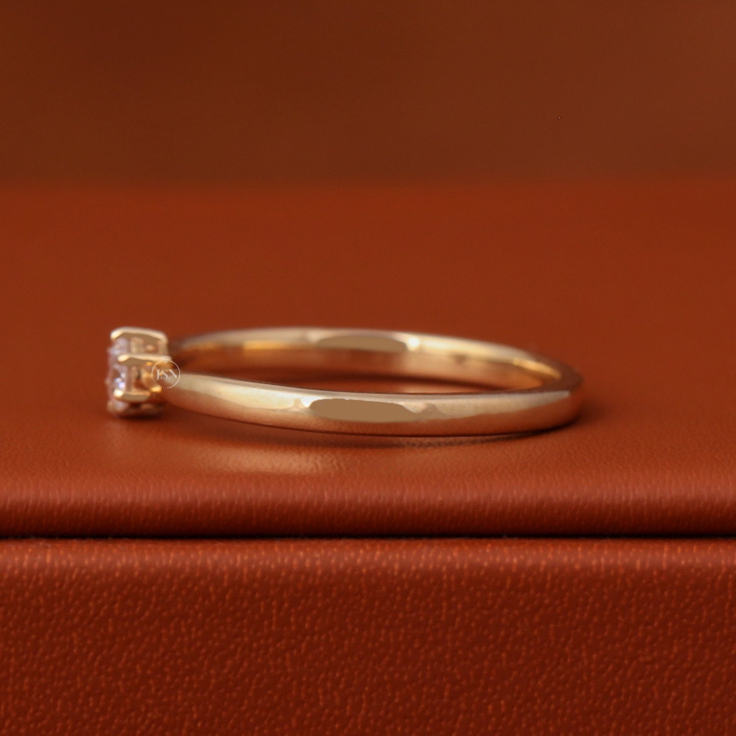 0.50 CT Round Cut Lab Grown CVD Diamond Minimalist Stone Ring Solitaire 14k Solid Gold
