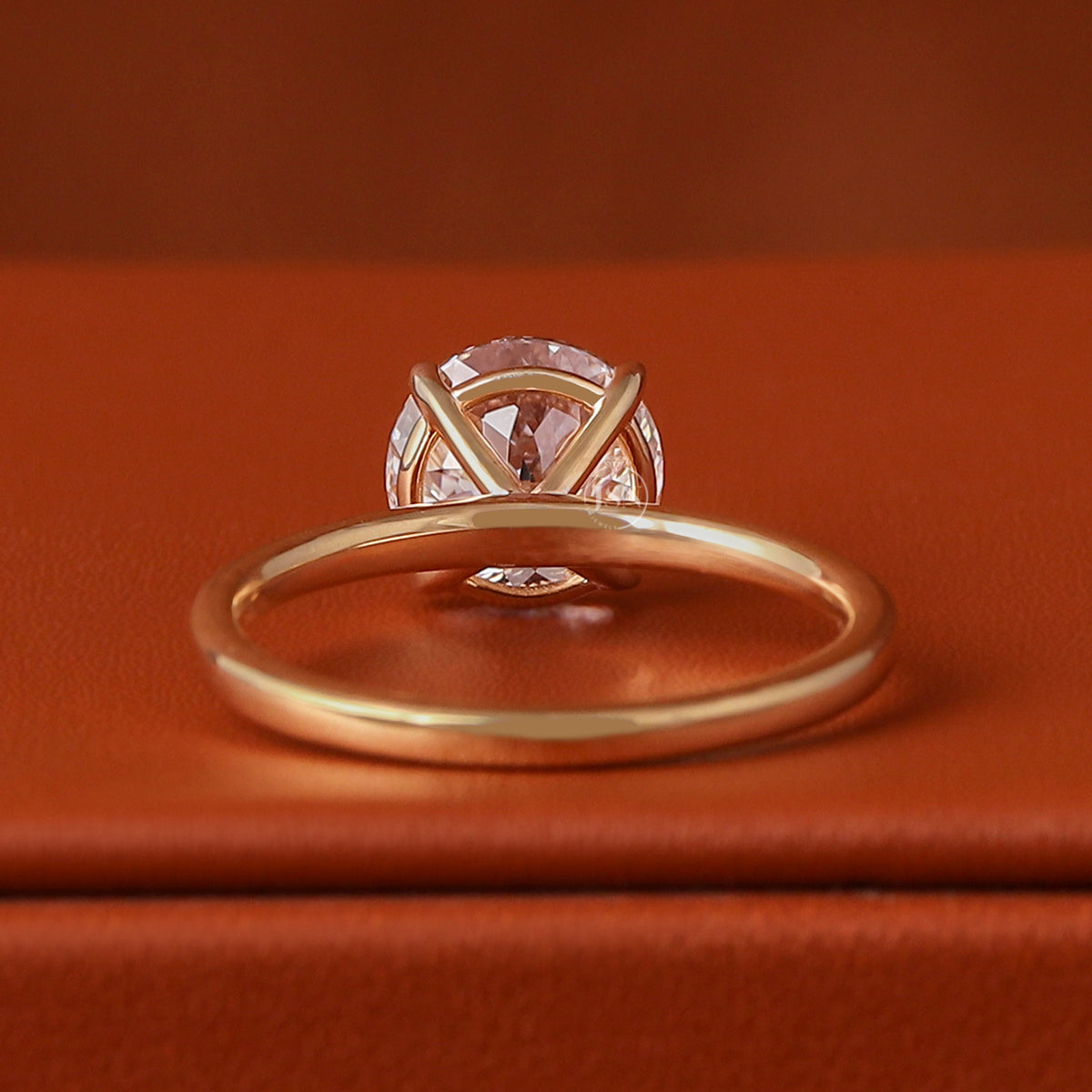 1 to 5 CT Portuguese Cut Round Lab Grown Diamond Solitaire Engagement Ring 14K Gold