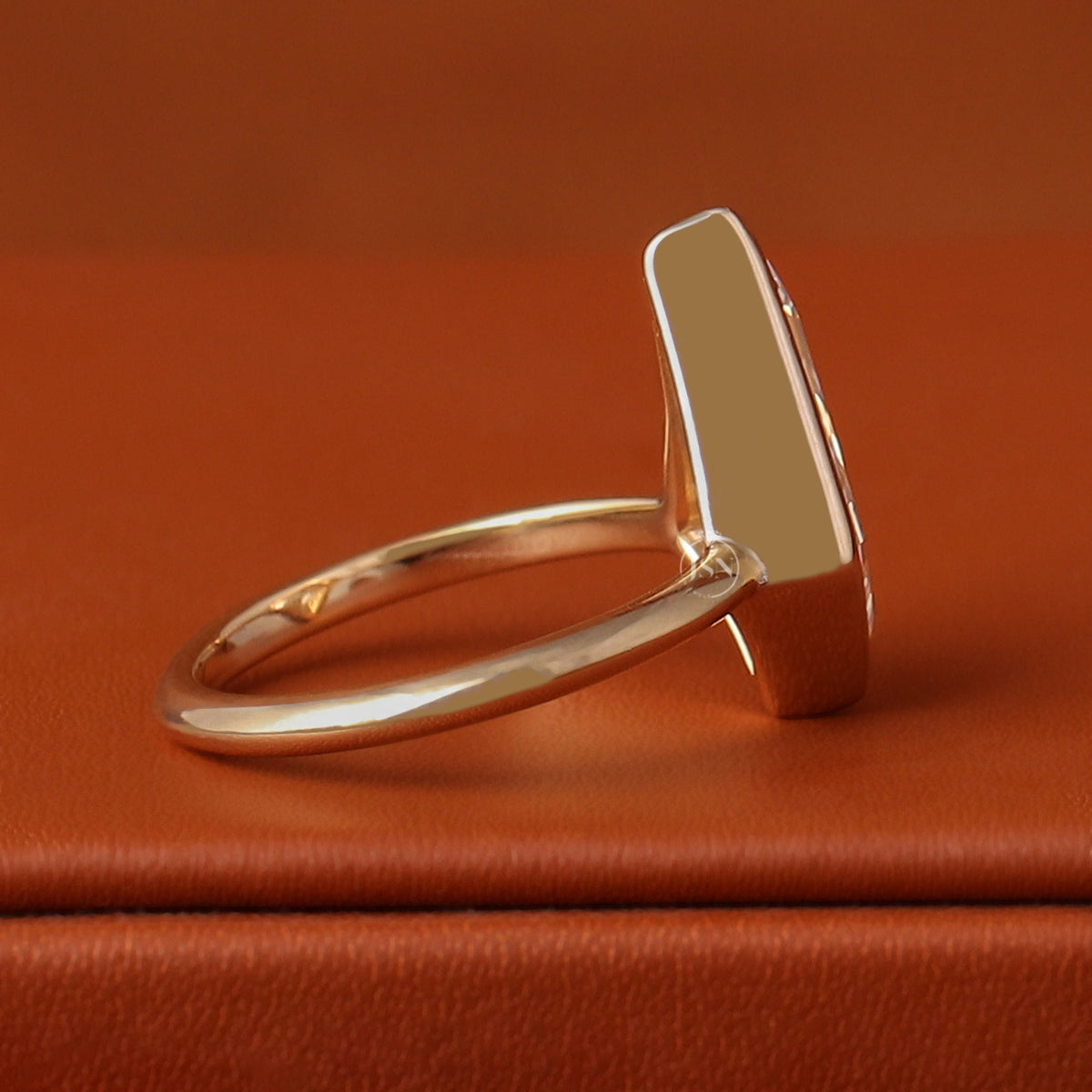 1 to 5 Carat Kite Cut Lab Grown Diamond Solitaire Engagement Ring Bezel Setting 10k Gold