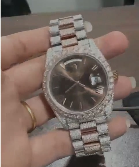 Personalized full iced out Iced Out moissanite Diamond Watch swiss movement first payment(200)